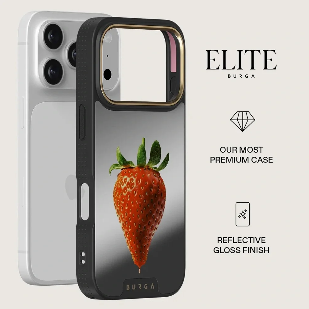 Burga | NiB iphone 17 pro | elite dark mirrored case, juicy. MagSafe compatible